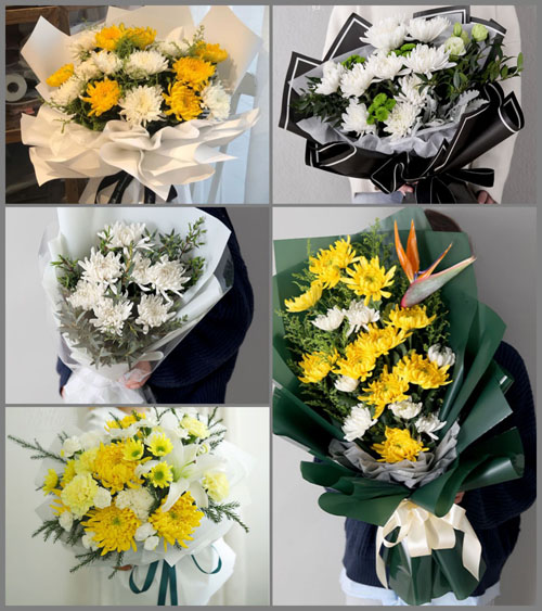 广东湛江市廉江市青平镇大路湾村白事花束代送